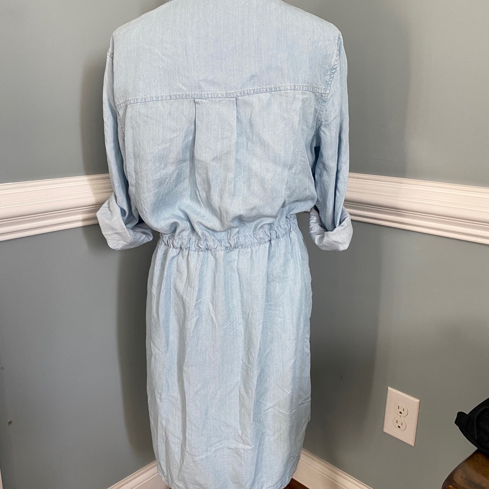 Athleta Chambray Shirt Dress
